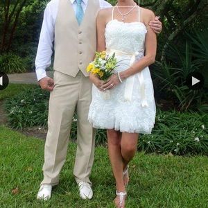 Wedding Dress, size 6, built in Bra.