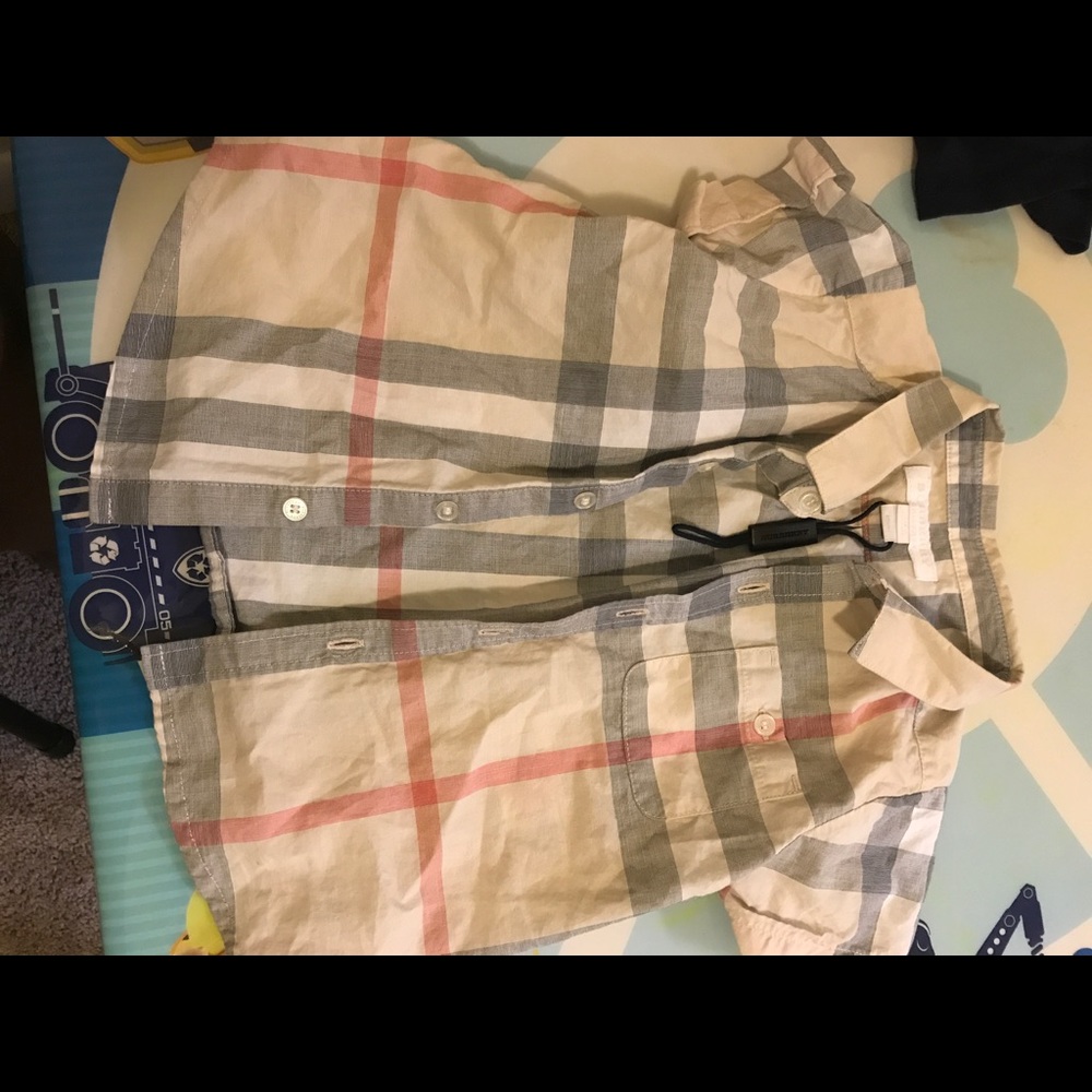 Toddler Burberry paid shirt