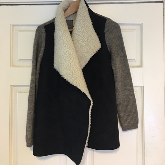 壟SALE壟Design History Draped Faux Suede/Wool/Knit - Picture 4 of 8