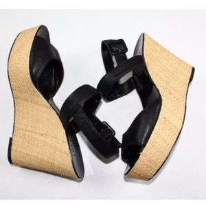 J. Crew Womens Wedges SZ 9 Black