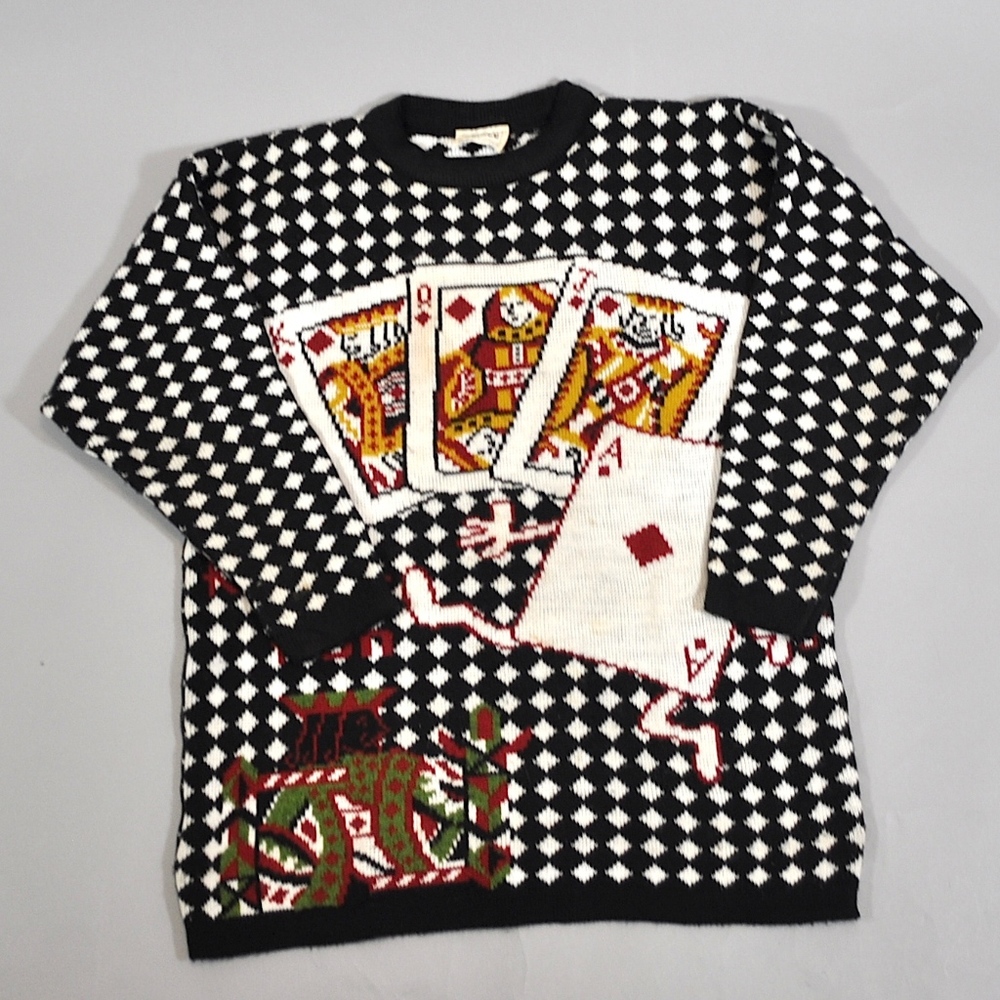 Men's Sweater Royal Run Poker Harlequin Check