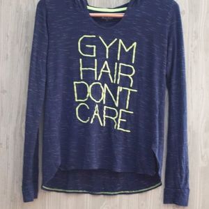 Cute Navy Athletic Graphic Pullover