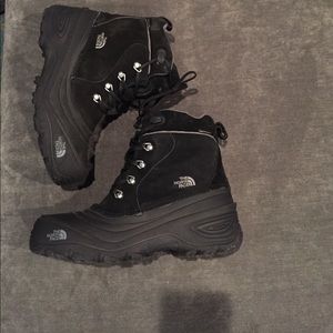 North Face Waterproof Black Boots