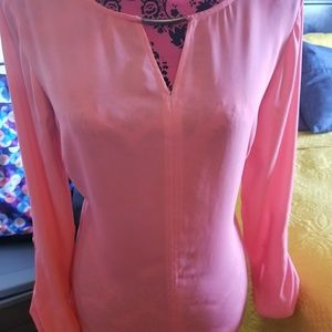 Salmon colored light weight tunic