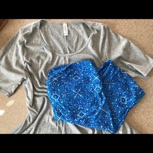 Gorgeous blue lularoe leggings