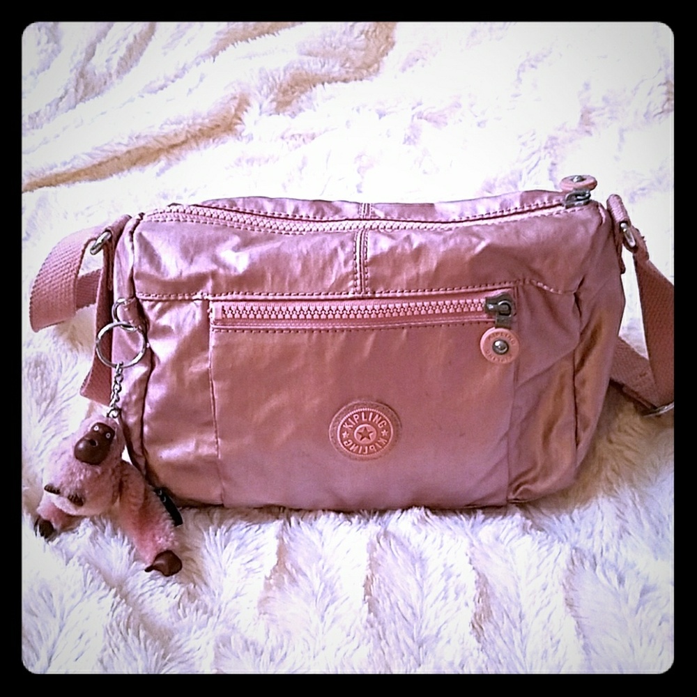 Shiny Pink Kipling bag
