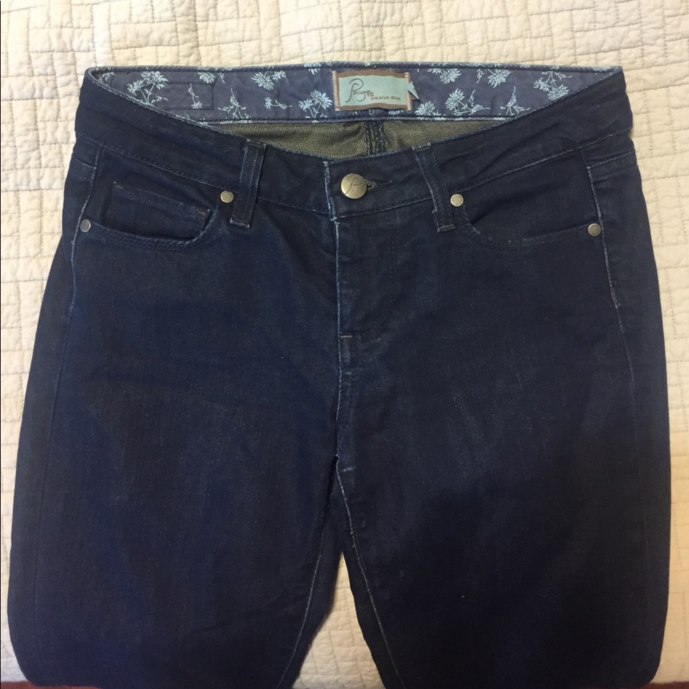 Paige skinny jeans dark blue size 26