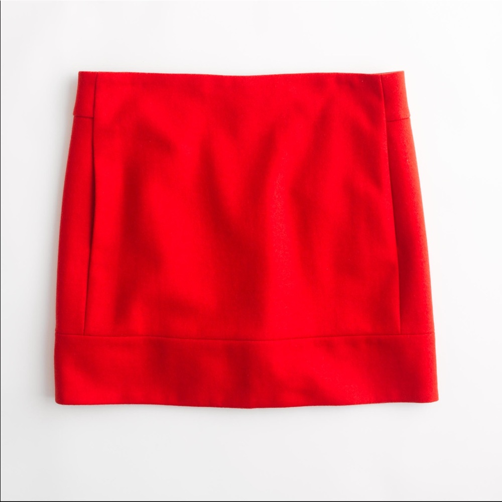 New J. Crew Wool Mini Skirt with pockets