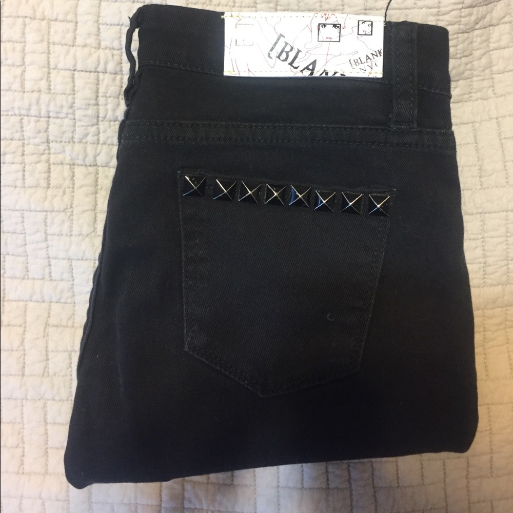 Black Blank skinny jeans with studs size 26