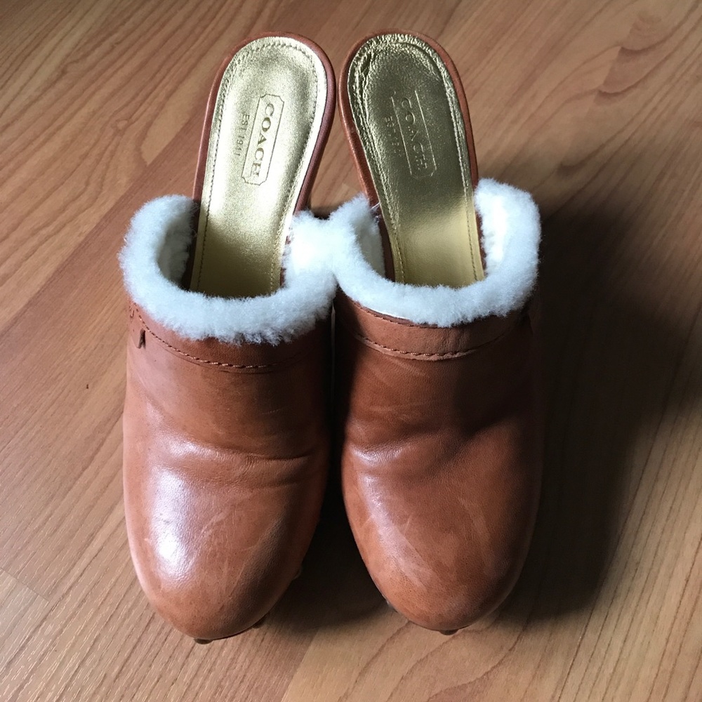 Coach Furred Clog Slide - image 2