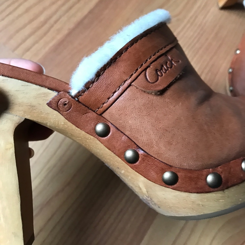 Coach Furred Clog Slide - image 5