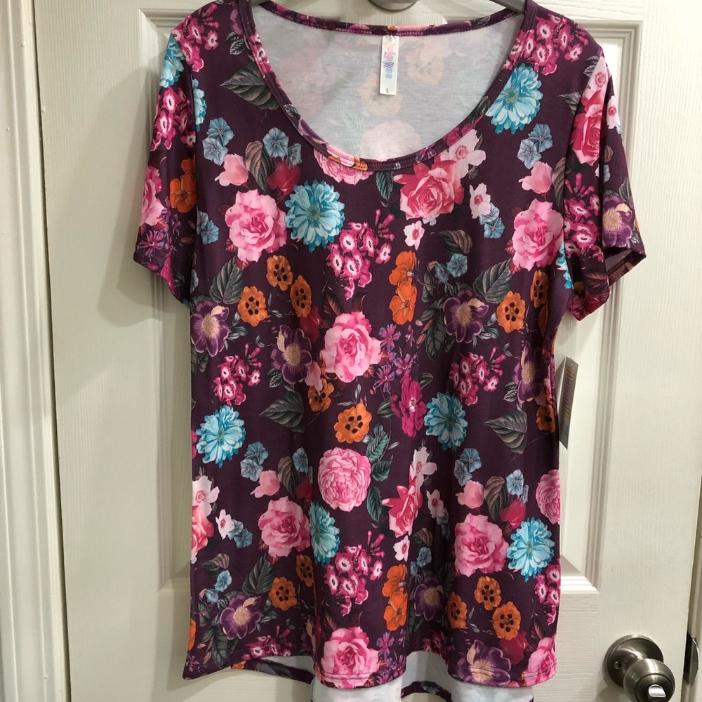 Lularoe floral class tee