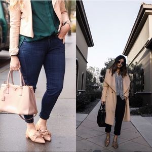 Zara Nude Bow Flats NWOT.