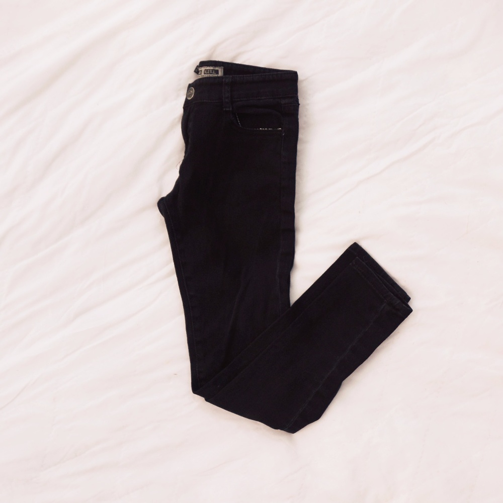 Zara Girl Black Skinny Jeans Excellent Condition - Picture 2 of 7
