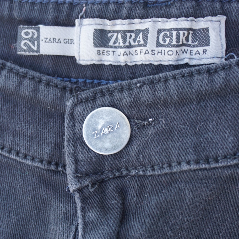 Zara Girl Black Skinny Jeans Excellent Condition - Picture 7 of 7