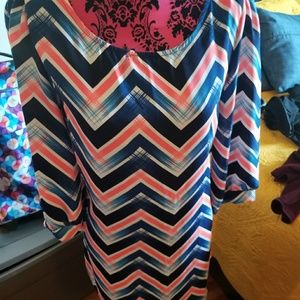Patterned shift dress
