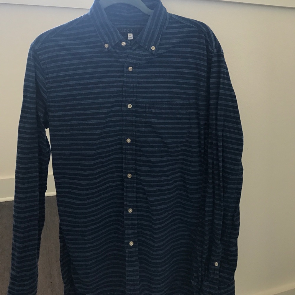 Alex Mill chambray striped button down
