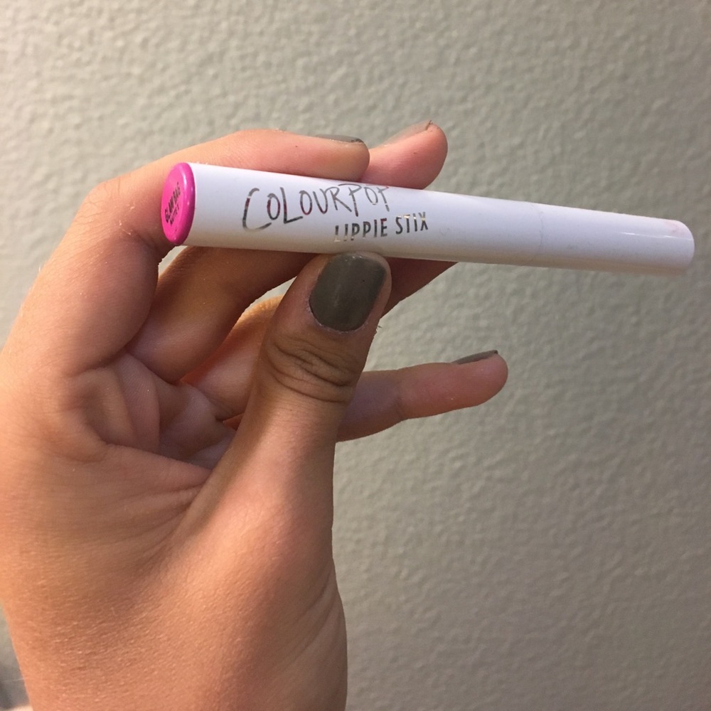 colourpop lippie stick in "glam bag"