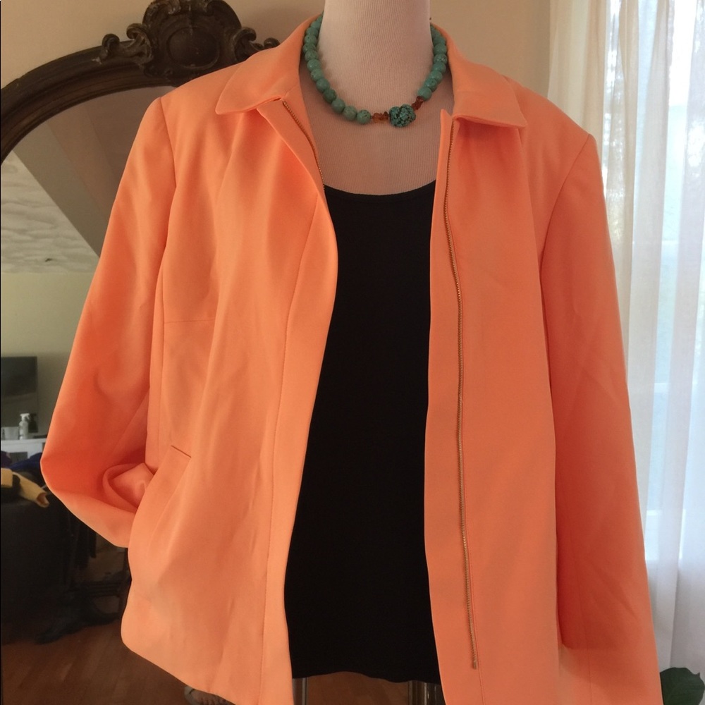 NWT.  Gorgeous melon blazer!