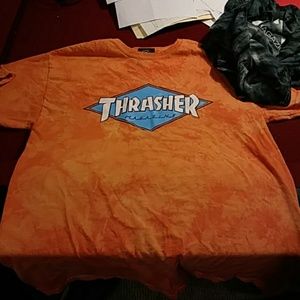 Orange Tiedie Thrasher Shirt