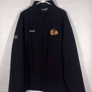 Reebok NHL Hockey Chicago BlackHawks Jacket Mens