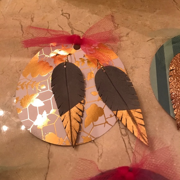 Leather Earrings - Picture 4 of 8