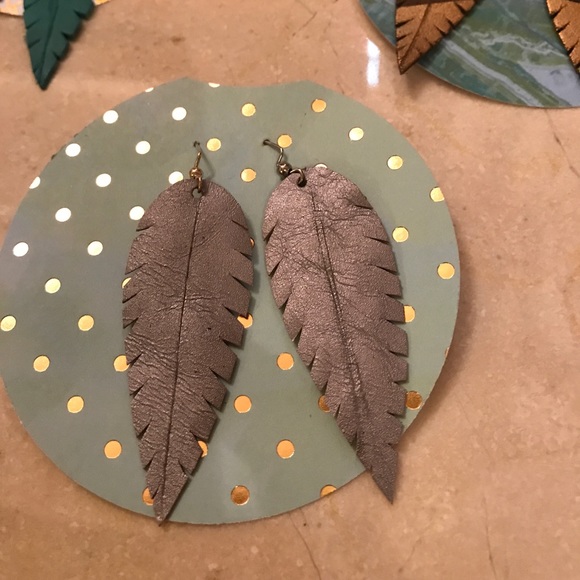 Leather Earrings - Picture 6 of 8