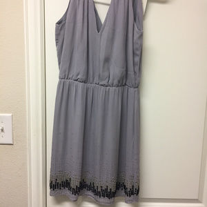 PARKER Lilac Beaded Dress (small stain) NWT S