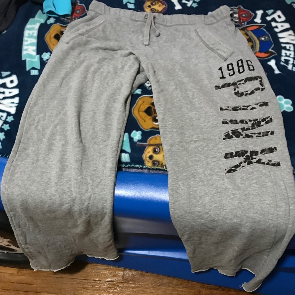 Gray Victoria secret boyfriend sweats