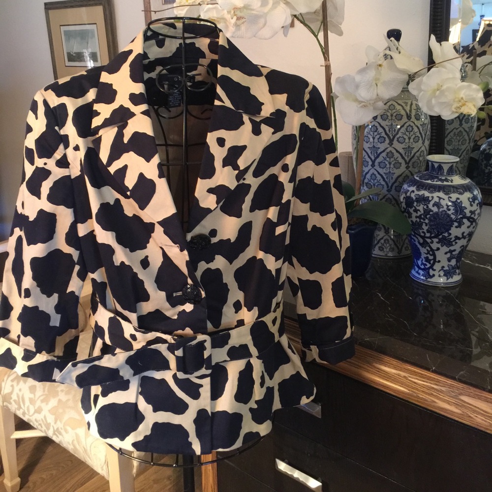 Classic animal print jacket