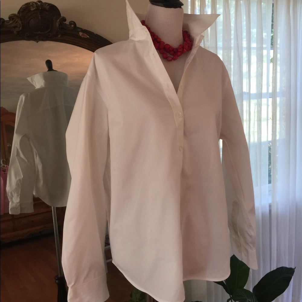 Classic white button down