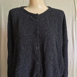 J. Jill Black Speckled Cardigan