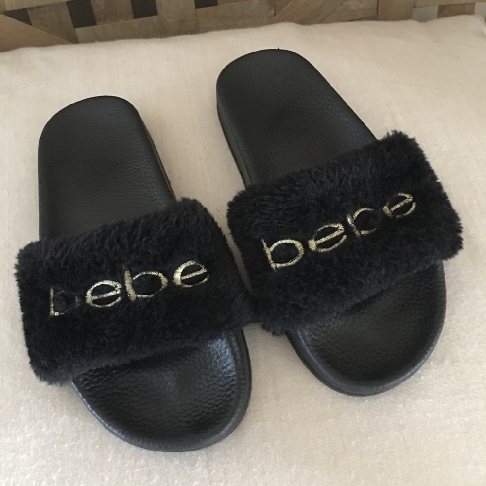 BEBE Fluff Slip Ons (girls)