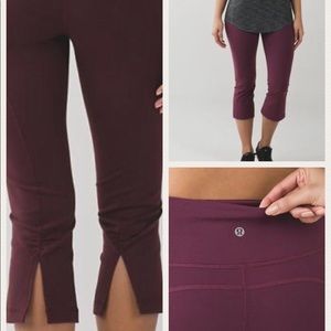 Burgundy gather and crow lulu crops