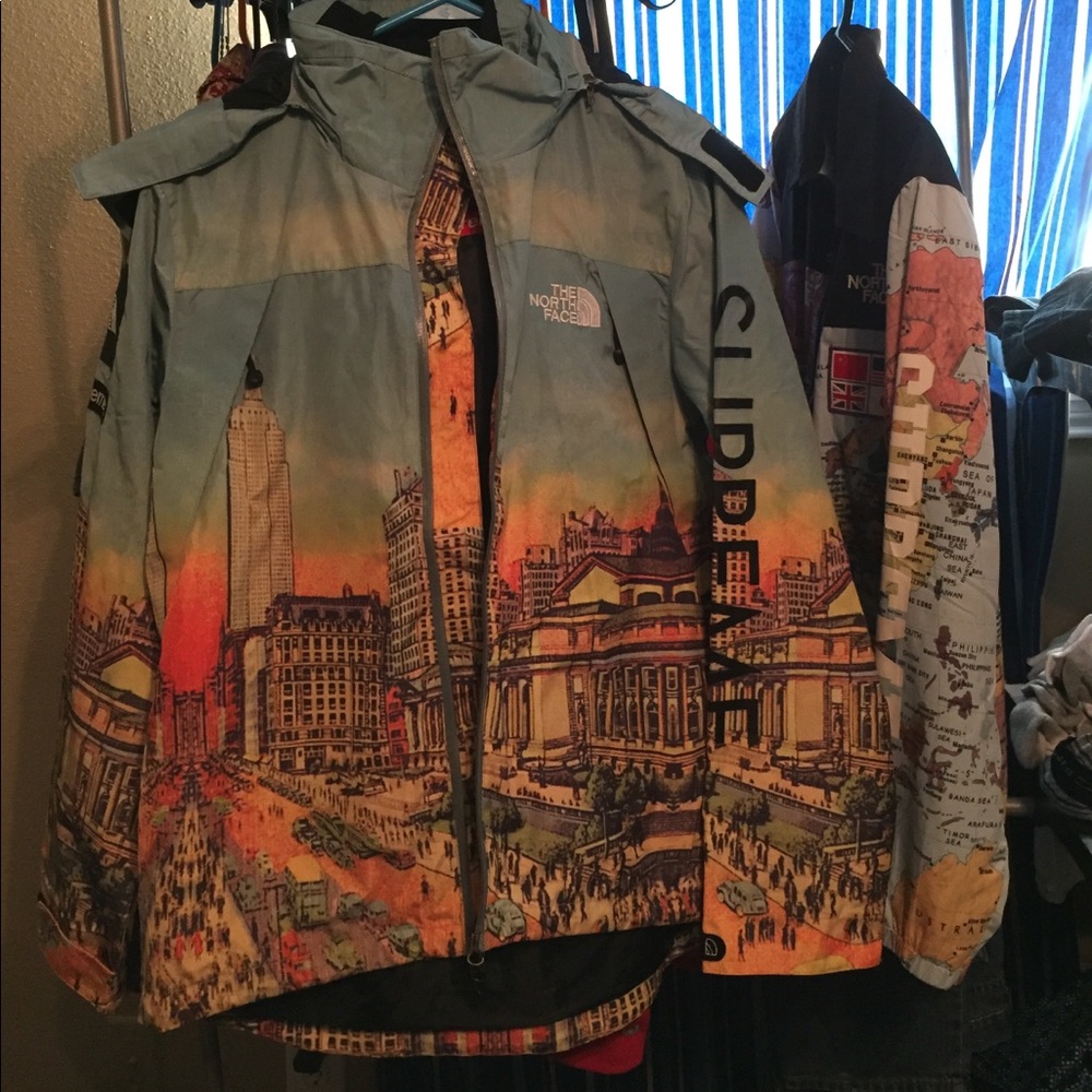 Supreme x TNF City Skyline day version