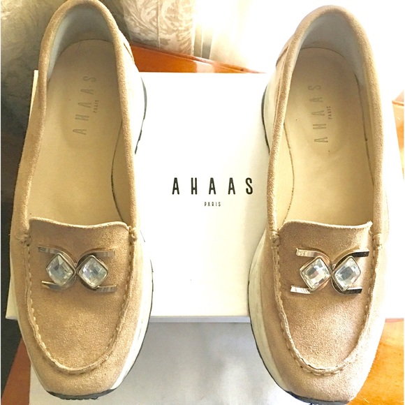 Handmade in France * Calfskin Suede Platform Wedge * Ultra comfy and chic - Picture 1 of 7
