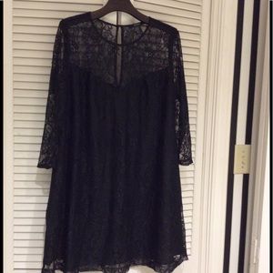 Black lace dress