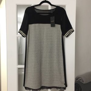 NWT Maison Scotch Baseball Mini Dress