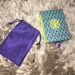 Tory burch jewelry dust bag and box