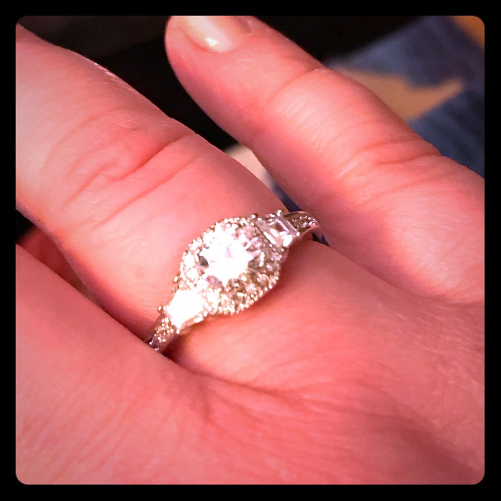 CZ Sterling silver ring size 8