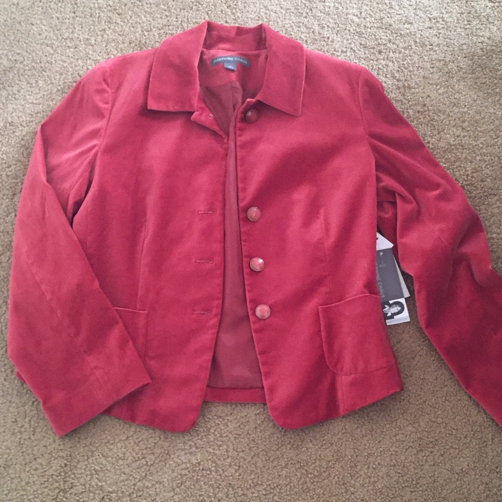 NWT Size 10 Rust Velvet Blazer