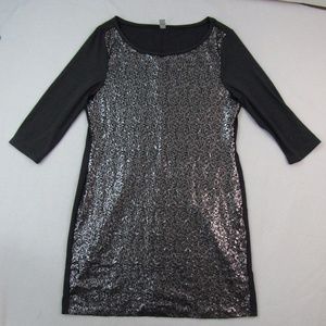 Old Navy Stretch Knit 3/4 Sleeve Sequins Sparkle