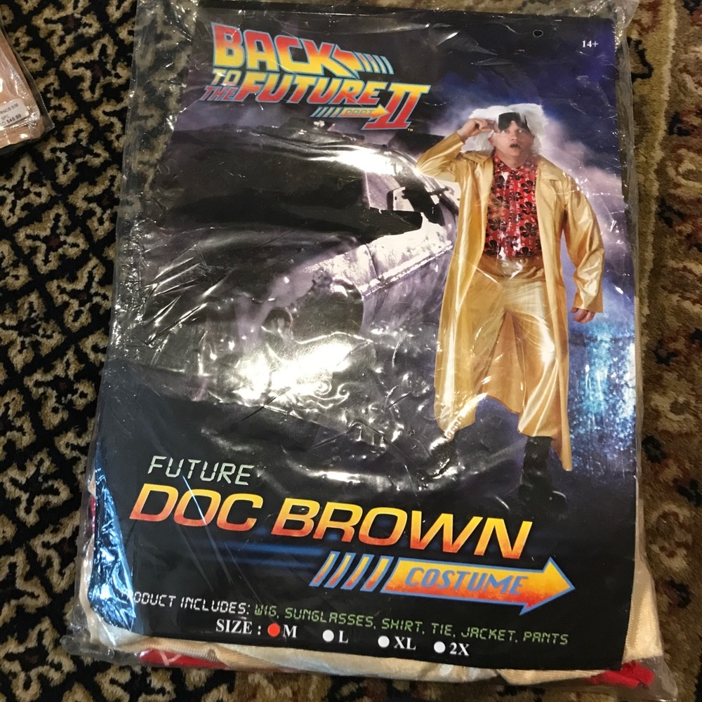 NWT Back to the future Doc Brown Costume