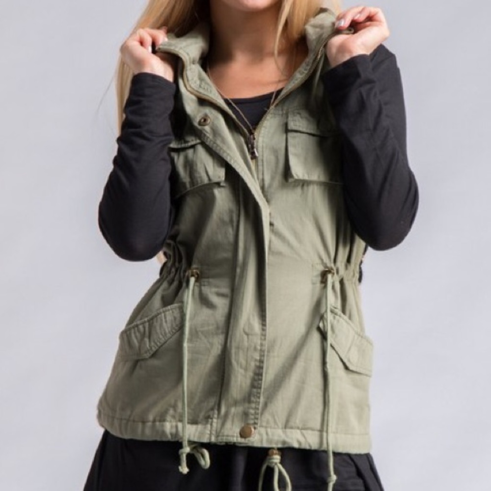 Aztec Print Military style Vest