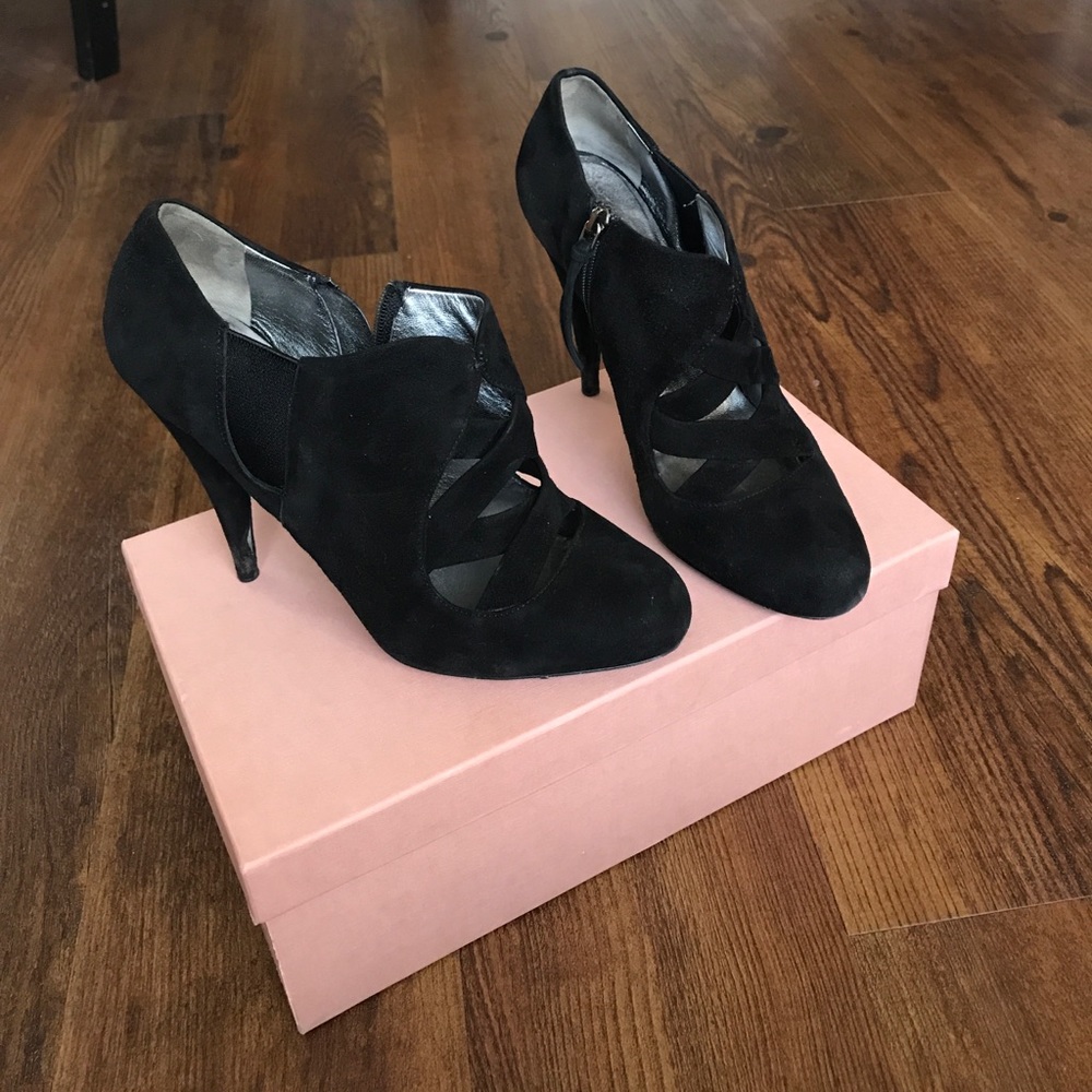 Miu miu suede booties