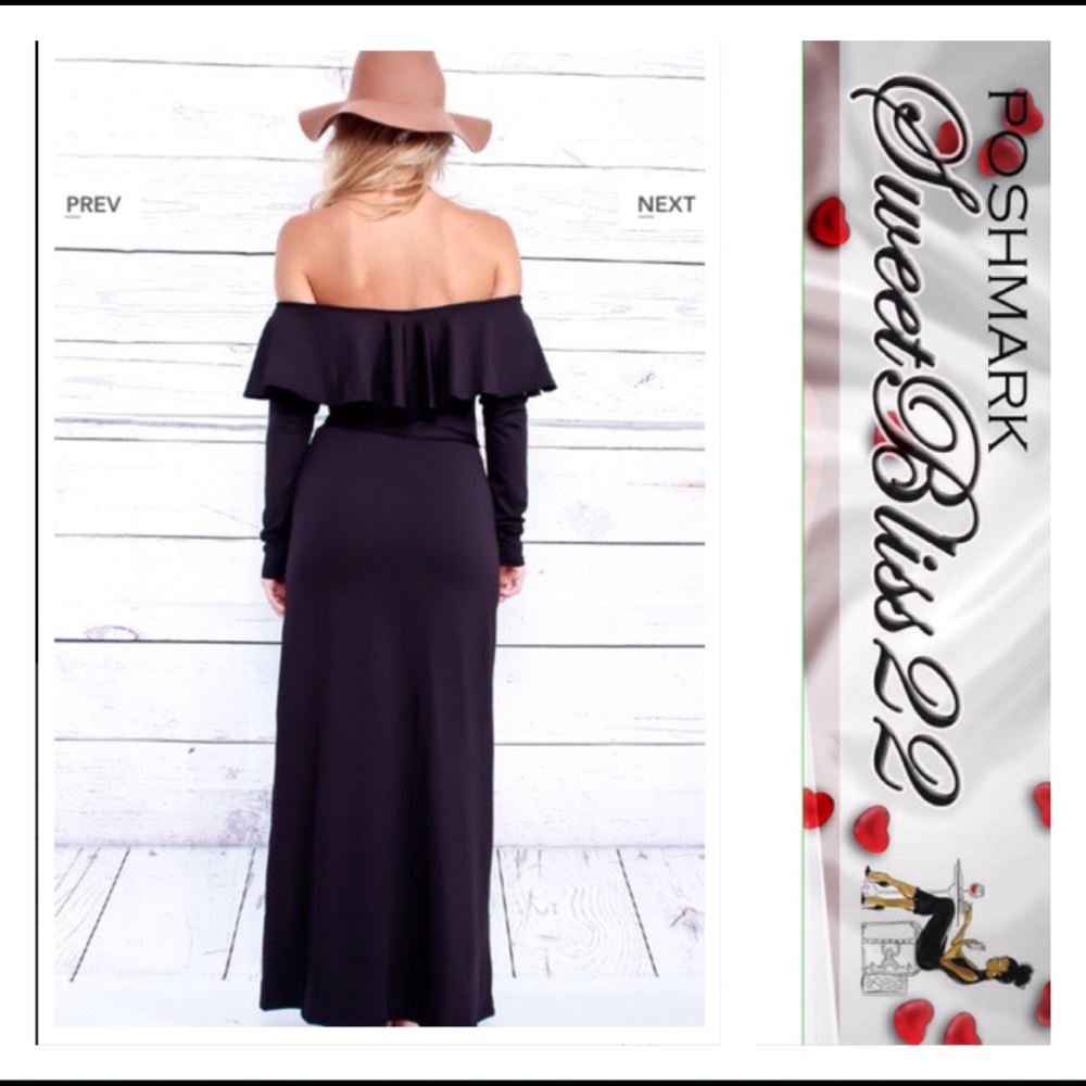 💋Pure Romance Maxi Dress -Black 💋 - Picture 2 of 2