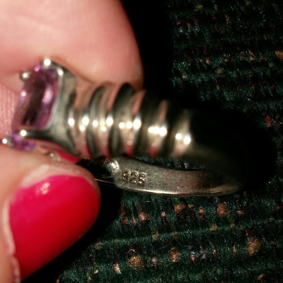Amethyst and Sterling Ring - Picture 4 of 4