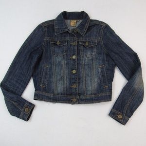 Jou Jou Stretch Blue Denim Jean Jacket Medium