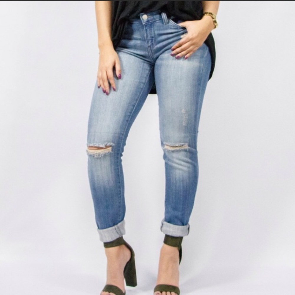 JB distressed jeans