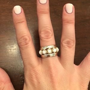 Kendra Scott Ring - White & Gold